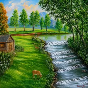 Cascade Meadow Retreat Canvas