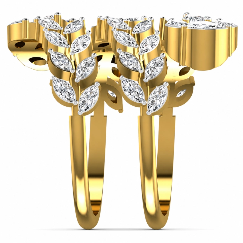 Celestia Bloom Diamond Cocktail Ring - Image 3