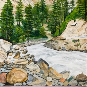 Emerald Forest River Canvas