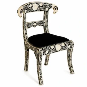 Luxury Bone Inlay Accent Chair