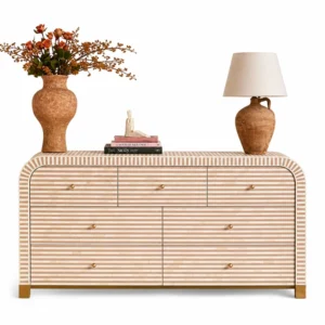 Luxury Bone Inlay Chest of Drawers Cabinet