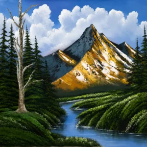 Majestic Alpine Valley Canvas