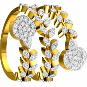 Radiant Twin Bloom Diamond Ring