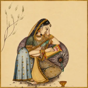 Royal Lotus Manuscript Painting
