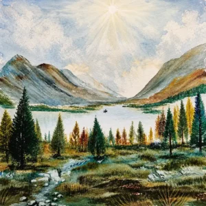 Serene Highland Vista Canvas