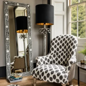 Verona Bone Inlay Floor Mirror