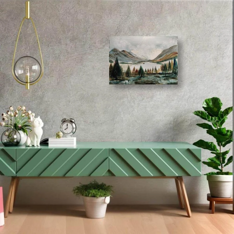 Serene Highland Vista Canvas - Image 2