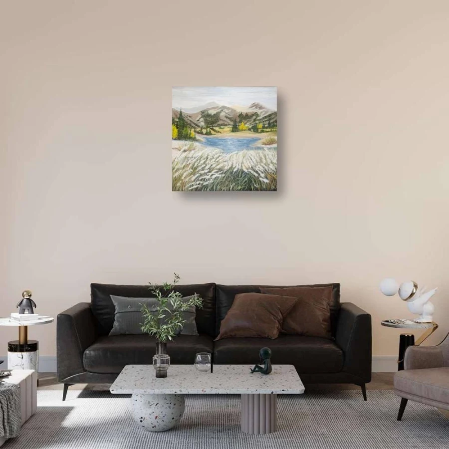 Whispering Meadow Landscape Canvas - Image 3