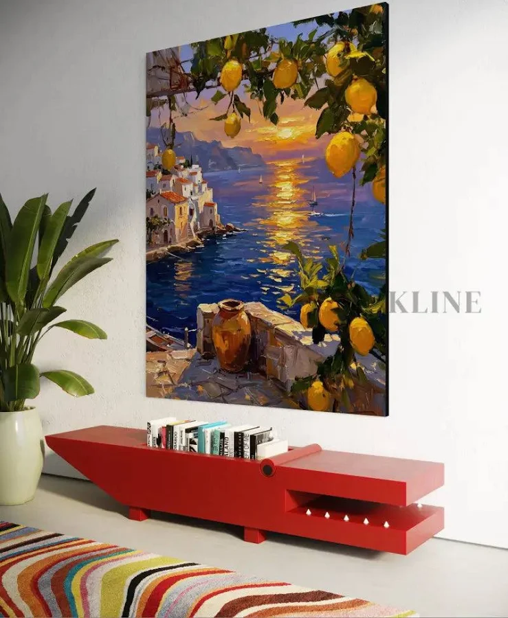 Golden Coast Sunset Canvas - Image 3