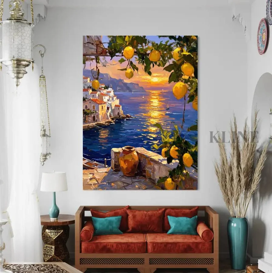 Golden Coast Sunset Canvas - Image 4